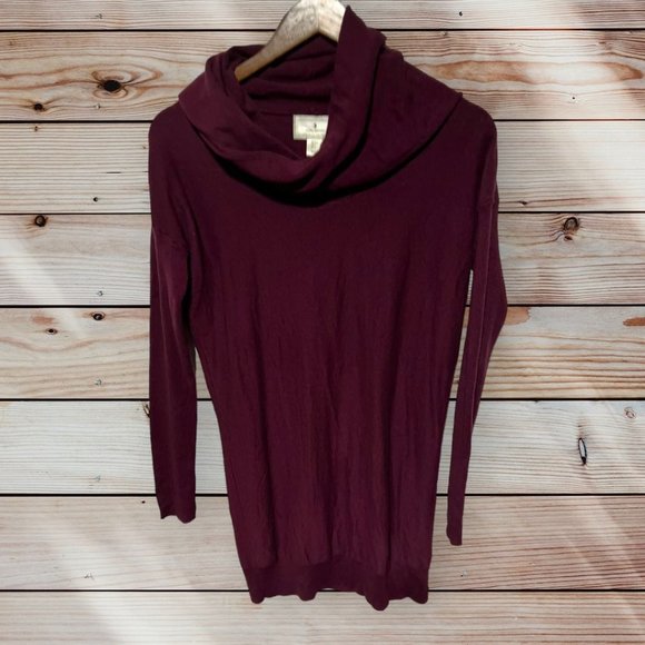 Ruby Moon Long Sweater Maroon Size Small - Picture 1 of 6